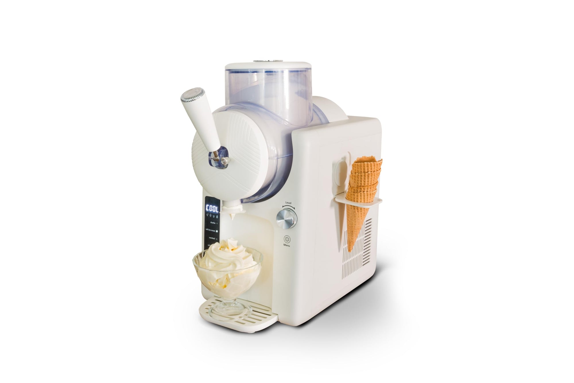 U Nold 48950 Softeis- & Slushmaschine „Sofie“ – 5 Programme, 2 L, Kompressor, Slushies, Softeis, Cocktails & Shakes