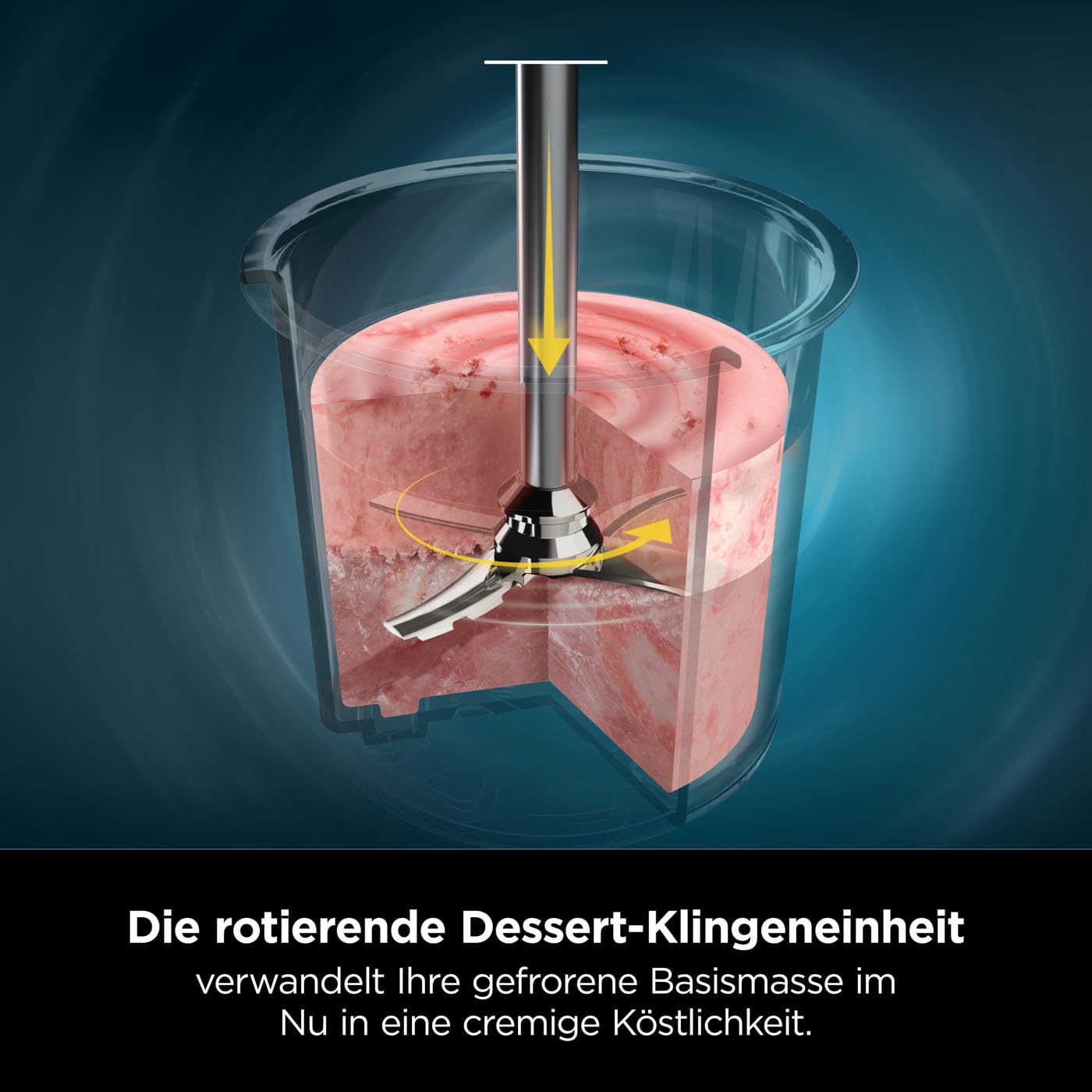 N i-nja CREAMi NC300EUCP – Eismaschine & Dessert Maker, 7 Programme, 3 Behälter, 1,4 L Eis, Eiscreme, Sorbet, Shakes, Smoothie Bowl – Schwarz/Kupfer