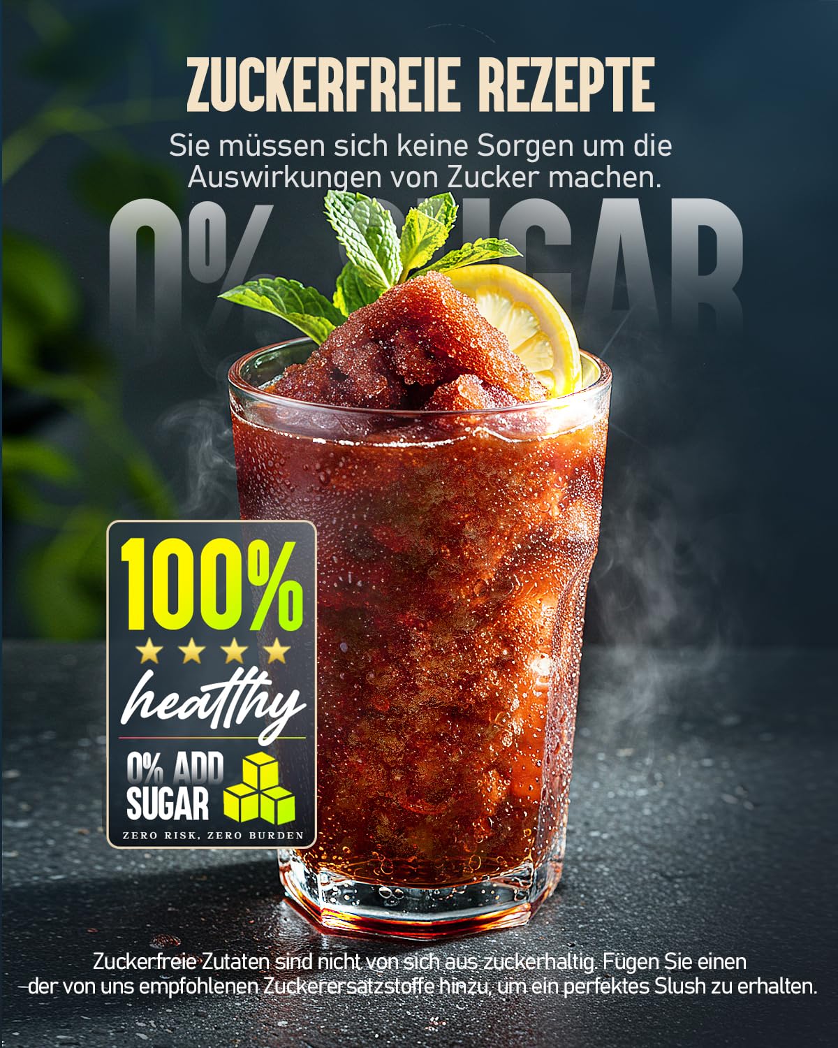 INOV IVA 2,6L Slush-Maschine – kein Eis nötig, 5 Modi für Slushies, Milchshakes, Frappés & Cocktails, Selbstreinigung, für Zuhause (aktualisiert)