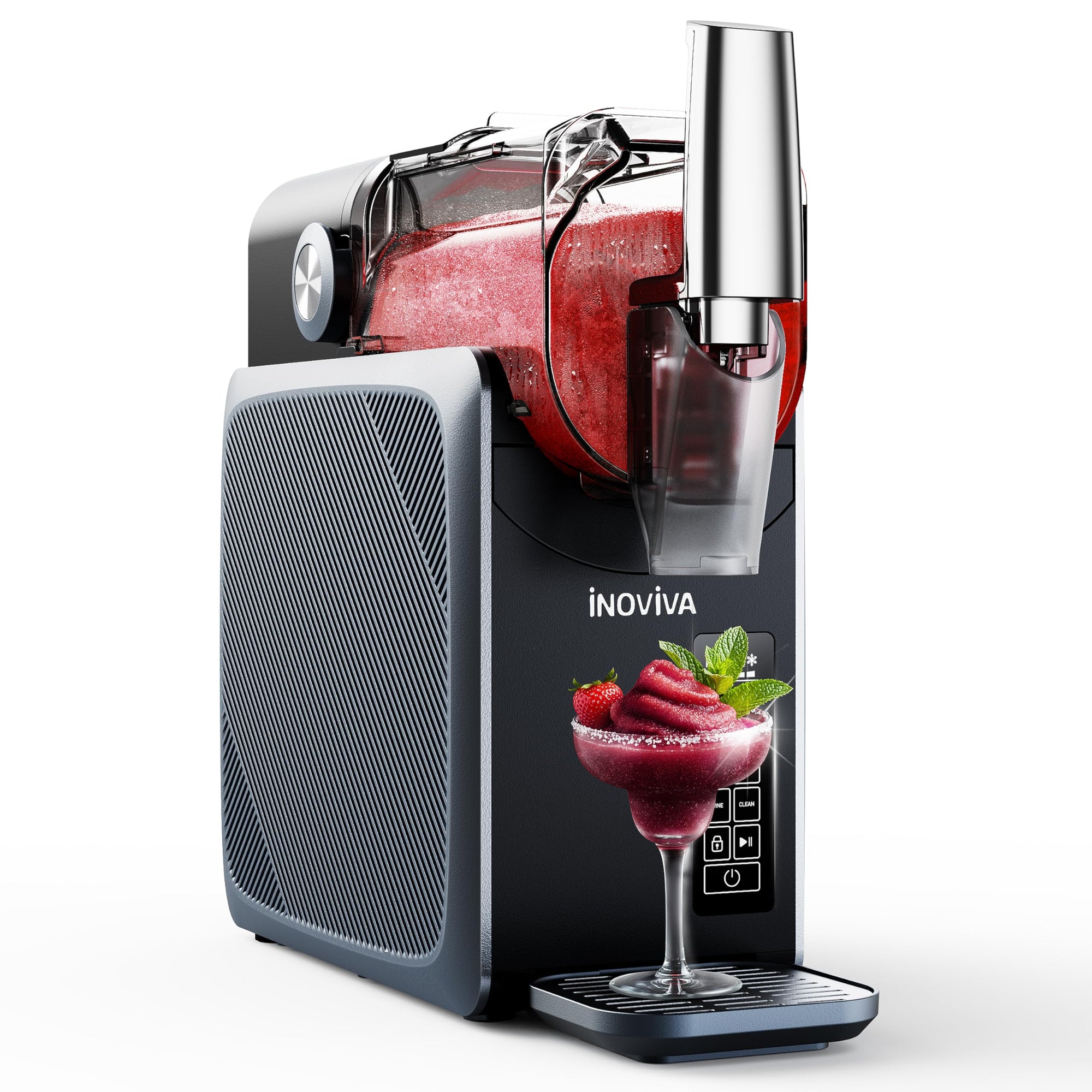 INOV IVA 2,6L Slush-Maschine – kein Eis nötig, 5 Modi für Slushies, Milchshakes, Frappés & Cocktails, Selbstreinigung, für Zuhause (aktualisiert)